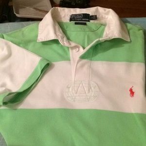 Ralph Lauren polo sport green and white